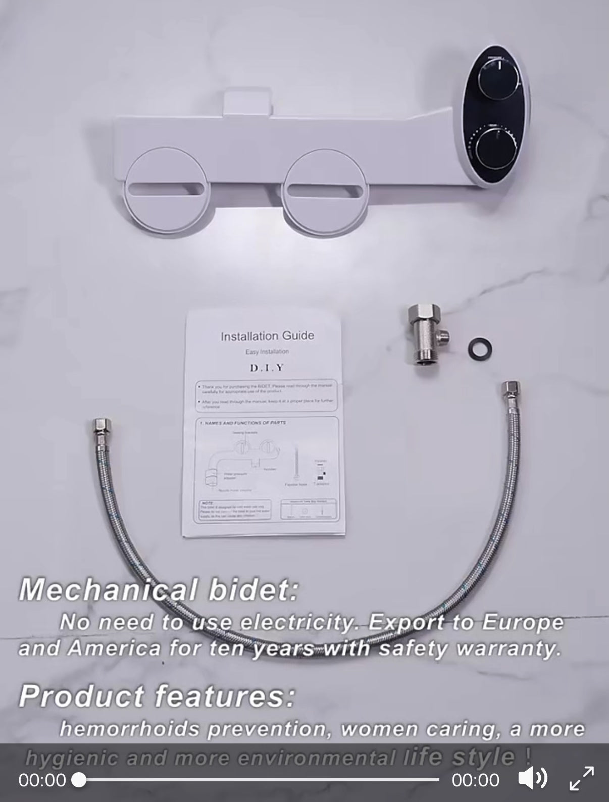 Warm Water, Attachable Bidet